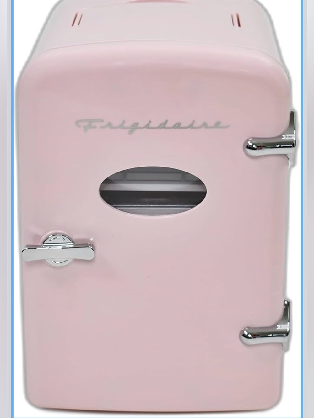 Frigidaire Soft Pink Compact mini Beauty Fridge